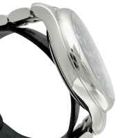 【LONGINES/ロンジン】 L2.708.4.51.6 マスターコレクション パワーリザーブ 保証書/ギャラ/箱付 腕時計 ステンレススチール 自動巻き/オートマ ブラック文字盤/シルバーバンド メンズ【中古】【真子質店】【GD】【IIxx】