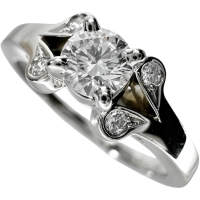 7号【CARTIER/カルティエ】 ダイヤモンド 0.20ct リング・指輪 バレリーナ ソリテールリング Pt950プラチナ 3.8g 47 レディース【中古】【真子質店】【BL】【YMox】