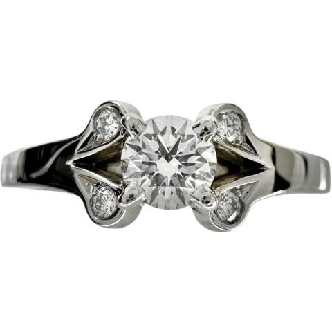 7号【CARTIER/カルティエ】 ダイヤモンド 0.20ct リング・指輪 バレリーナ ソリテールリング Pt950プラチナ 3.8g 47 レディース【中古】【真子質店】【BL】【YMox】