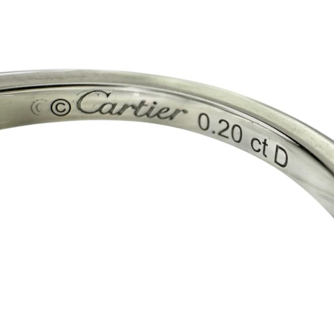 7号【CARTIER/カルティエ】 ダイヤモンド 0.20ct リング・指輪 バレリーナ ソリテールリング Pt950プラチナ 3.8g 47 レディース【中古】【真子質店】【BL】【YMox】