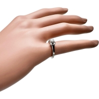 7号【CARTIER/カルティエ】 ダイヤモンド 0.20ct リング・指輪 バレリーナ ソリテールリング Pt950プラチナ 3.8g 47 レディース【中古】【真子質店】【BL】【YMox】