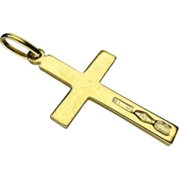 【UNOAERRE/ウノアエレ】 クロス  ペンダントトップ K18ゴールド 18金 1.3g レディース【中古】【真子質店】【BL】【IMox】【ex】
