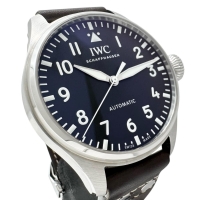 【IWC/インターナショナルウォッチカンパニー】 ビッグパイロットウォッチ43 IW329301 保証書/ギャラ/箱付き　裏スケルトン 腕時計 ステンレススチール/レザー 自動巻き/オートマ ブラック文字盤/ブラウンレザーベルト メンズ【中古】【真子質店】【BL】【YYII】