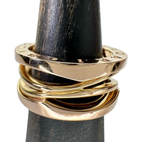 11.5号【BVLGARI/ブルガリ】 リング・指輪 B-ZERO1 デザインレジェンド K18PGピンクゴールド 18金 9.0g 52 レディース【中古】【真子質店】【BL】【IDMox】