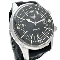 【LONGINES/ロンジン】 レジェンドダイバー L3.674.4 腕時計 ステンレススチール/ラバー 自動巻き/オートマ ブラック文字盤/ブラックラバーバンド メンズ【中古】【真子質店】【GD】【IMaMoMa】