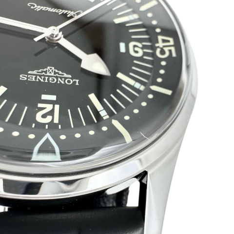 【LONGINES/ロンジン】 レジェンドダイバー L3.674.4 腕時計 ステンレススチール/ラバー 自動巻き/オートマ ブラック文字盤/ブラックラバーバンド メンズ【中古】【真子質店】【GD】【IMaMoMa】