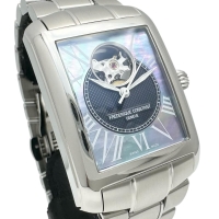 【FREDERIQUE CONSTANT/フレデリック・コンスタント】 クラシックカレ ハートビート FC-310MPN4S36 腕時計 ステンレススチール/シェル 自動巻き/オートマ ブルーシェル文字盤/シルバーバンド メンズ【中古】【真子質店】【GD】【SSx】