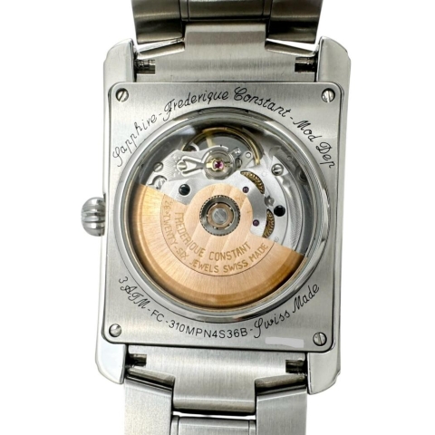 【FREDERIQUE CONSTANT/フレデリック・コンスタント】 クラシックカレ ハートビート FC-310MPN4S36 腕時計 ステンレススチール/シェル 自動巻き/オートマ ブルーシェル文字盤/シルバーバンド メンズ【中古】【真子質店】【GD】【SSx】