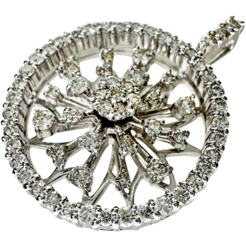 ダイヤモンド 1.05ct ペンダントトップ K18WGホワイトゴールド 18金 7.7g レディース【中古】【真子質店】【NN】【IIKK】