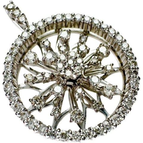 ダイヤモンド 1.05ct ペンダントトップ K18WGホワイトゴールド 18金 7.7g レディース【中古】【真子質店】【NN】【IIKK】