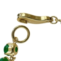 エメラルド 4.46ct ブレスレット K18ゴールド 18金 3.3g 17cm レディース【中古】【真子質店】【NN】【KMiI】