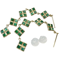 エメラルド 1.85ct ピアス K18ゴールド 18金 1.8g レディース【中古】【真子質店】【NN】【MaKY】
