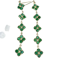 エメラルド 1.85ct ピアス K18ゴールド 18金 1.8g レディース【中古】【真子質店】【NN】【MaKY】