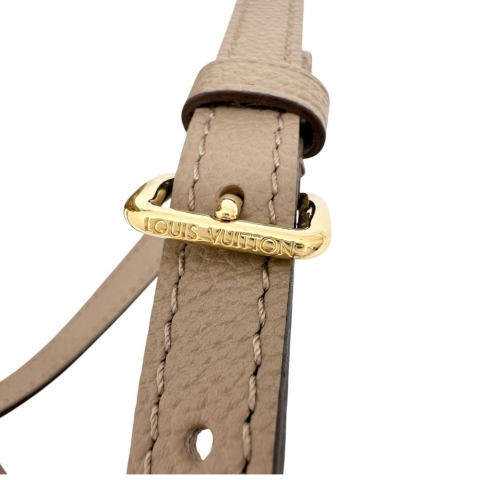 【LOUIS VUITTON/ルイ・ヴィトン】 ナノノエ モノグラムアンプラント M46291 ハンドバッグ レザー ベージュ レディース【中古】【真子質店】【BL】【TTxx】
