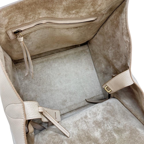 【CELINE/セリーヌ】 ラゲージ ファントム トートバッグ ハンドバッグ レザー ベージュ レディース【中古】【真子質店】【BL】【Yxx】