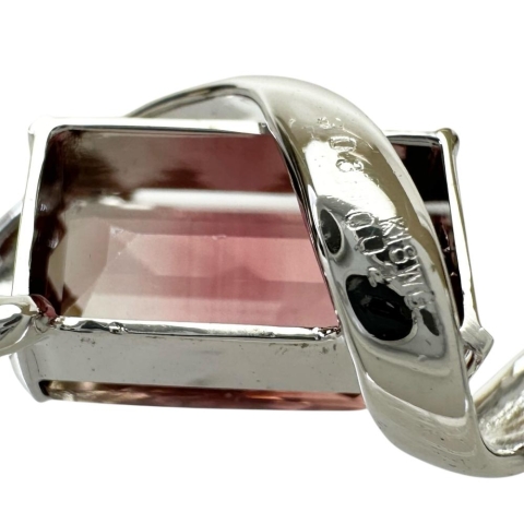 バイカラートルマリン 3.03ct ダイヤモンド 0.02ct ペンダント
