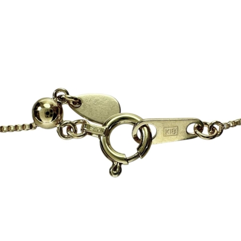 美品K18 ネックレス　ルビー0.37ct ダイヤモンド0.03ct 40cm ルビー 0.46ct ダイヤモンド 0.40ct ネックレス K18ゴールド 18