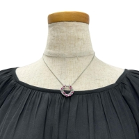 リースデザイン ルビー 0.75ct アレキサンドライト 0.53ct ダイヤモンド 0.22ct ネックレス Pt900プラチナ/Pt850プラチナ 10.3g 40cm レディース【中古】【真子質店】【NN】【MiDK】