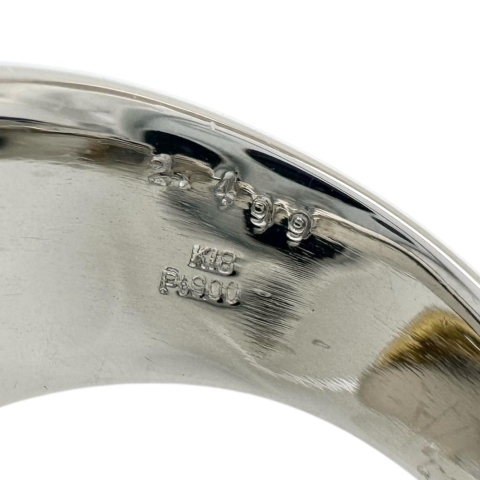 13.5号 タンザナイト 2.499ct ダイヤモンド 計0.23ct リング・指輪 K18ゴールド 18金/Pt900プラチナ 13.4g レディース【中古】【真子質店】【NN】【IMoDx】