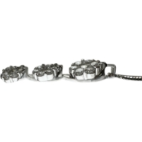ダイヤモンド 0.834ct ネックレス K18WGホワイトゴールド 18金 5.2g 45.5cm レディース【中古】【真子質店】【NN】【Mixx】