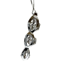 ダイヤモンド 0.834ct ネックレス K18WGホワイトゴールド 18金 5.2g 45.5cm レディース【中古】【真子質店】【NN】【Mixx】