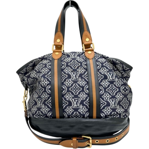 【LOUIS VUITTON/ルイ・ヴィトン】 アヴィエーター 2010年限定 M40383 2WAYショルダーバッグ ハンドバッグ キャンバス/レザー ネイビー/ブラック レディース【中古】【真子質店】【BL】【SDY】