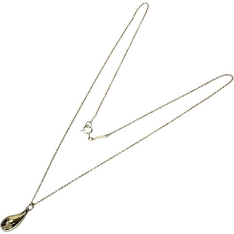 【TIFFANY&Co./ティファニー】 ティアドロップ ペレッティ ネックレス K18ゴールド 18金 5.0g 41.5cm レディース【中古】【真子質店】【GD】【MiSI】