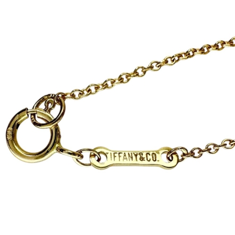 【TIFFANY&Co./ティファニー】 ティアドロップ ペレッティ ネックレス K18ゴールド 18金 5.0g 41.5cm レディース【中古】【真子質店】【GD】【MiSI】