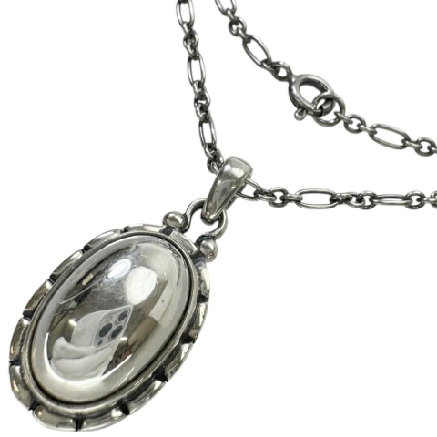 【Georg Jensen/ジョージジェンセン】 ネックレス 2001年ヘリテージ シルバー925 11.2g 45cm ユニセックス【中古】【真子質店】【GD】【MiMi】
