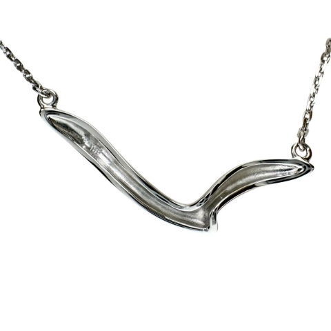 【MIKIMOTO/ミキモト】 小枝風デザイン ネックレス K18WGホワイトゴールド 18金 3.5g 40cm レディース【中古】【真子質店】【GD】【MoKT】