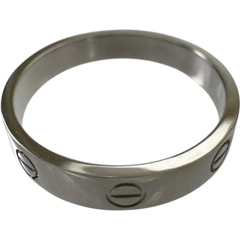 21号【CARTIER/カルティエ】 リング・指輪 ミニラブリング K18WGホワイトゴールド 18金 5.4g 61 レディース【中古】【真子質店】【GD】【SIMa】