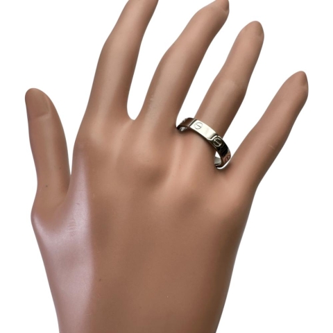 21号【CARTIER/カルティエ】 リング・指輪 ミニラブリング K18WGホワイトゴールド 18金 5.4g 61 レディース【中古】【真子質店】【GD】【SIMa】