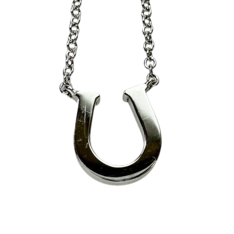 【TIFFANY&Co./ティファニー】 馬蹄/ホースシュー ダイヤモンド ネックレス K18WGホワイトゴールド 18金 2.0g 41cm レディース【中古】【真子質店】【GD】【KTY】