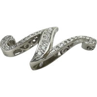 【YUKIZAKI/ゆきざき】Nモチーフ ダイヤモンド 0.38ct ペンダントトップ NOMBRE/ノンブル K18WGホワイトゴールド 18金 3.7g レディース【中古】【真子質店】【GD】【YYx】