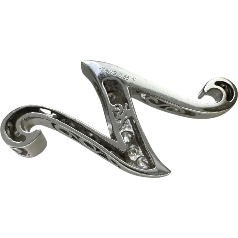 【YUKIZAKI/ゆきざき】Nモチーフ ダイヤモンド 0.38ct ペンダントトップ NOMBRE/ノンブル K18WGホワイトゴールド 18金 3.7g レディース【中古】【真子質店】【GD】【YYx】
