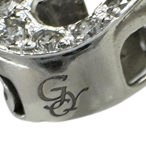 【YUKIZAKI/ゆきざき】Nモチーフ ダイヤモンド 0.38ct ペンダントトップ NOMBRE/ノンブル K18WGホワイトゴールド 18金 3.7g レディース【中古】【真子質店】【GD】【YYx】