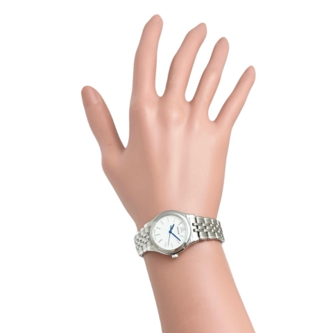 【SEIKO/セイコー】 クレドール シグノ GSBA055(4J85-0A20) 腕時計 ステンレススチール クオーツ ホワイト文字盤/シルバーベルト レディース【中古】【真子質店】【GD】【Moxx】