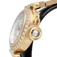 【CARTIER/カルティエ】 ミスパシャ WJ124013 ダイヤベゼル 保証書/ギャラ付 腕時計 K18PGピンクゴールド クオーツ シルバー文字盤/ピンクゴールドベルト レディース【中古】【真子質店】【BL】【IKKMaT】