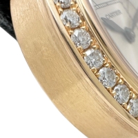 【CARTIER/カルティエ】 ミスパシャ WJ124013 ダイヤベゼル 保証書/ギャラ付 腕時計 K18PGピンクゴールド クオーツ シルバー文字盤/ピンクゴールドベルト レディース【中古】【真子質店】【BL】【IKKMaT】