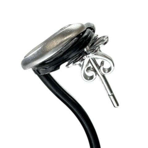 サークル ダイヤモンド ピアス K18WGホワイトゴールド 18金 3.5g レディース【中古】【真子質店】【NN】【YIY】