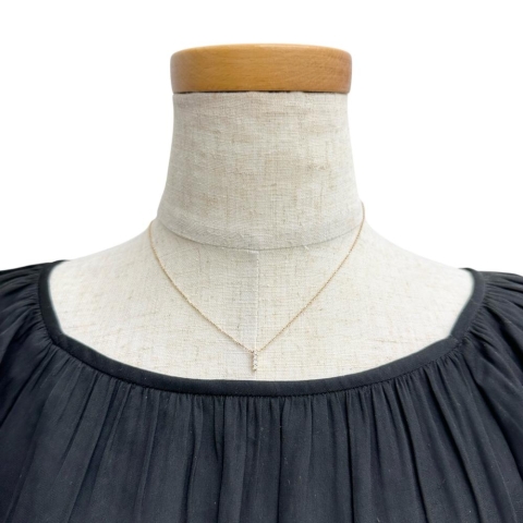 【Vendome Aoyama/ヴァンドーム青山】 ダイヤモンド 0.10ct ネックレス K18ゴールド 18金 2.1g 40cm レディース【中古】【真子質店】【NN】【MaKD】