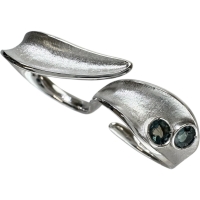 8号 ダブルリング アレキサンドライト 計0.34ct リング・指輪 K18WGホワイトゴールド 18金 8.1g レディース【中古】【真子質店】【NN】【IMoDx】