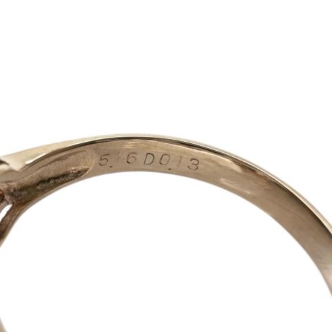 14号 モルガナイト 5.16ct ダイヤモンド 0.13ct リング・指輪 K18PGピンクゴールド 18金 4.6g レディース【中古】【真子質店】【NN】【MiMaY】