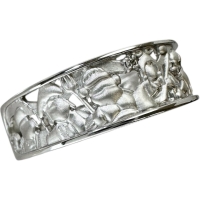 14号 七福神 ダイヤモンド 0.01ct リング・指輪 Pt950プラチナ 5.1g レディース【中古】【真子質店】【NN】【DDx】