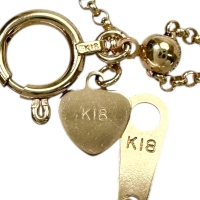 【中嶋邦夫】花/フラワーモチーフ ダイヤモンド 0.46ct ネックレス K18ゴールド 18金/エナメル 6.8g 45cm レディース【中古】【真子質店】【BL】【ISMix】