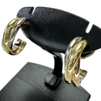 【CARTIER/カルティエ】 ピアス トリニティ K18ゴールド 18金/YG/WG/PG 4.3g レディース【中古】【真子質店】【BL】【TxYMi】