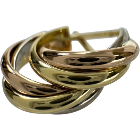 【CARTIER/カルティエ】 ピアス トリニティ K18ゴールド 18金/YG/WG/PG 4.3g レディース【中古】【真子質店】【BL】【TxYMi】