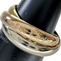 11号【CARTIER/カルティエ】 リング・指輪 トリニティ クラシック K18YGイエローゴールド 18金/WG/PG 7.2g 51(シリアルなし) レディース【中古】【真子質店】【GD】【ITMaT】