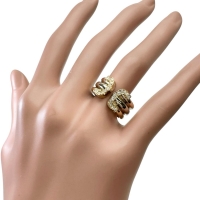 11号【CARTIER/カルティエ】 ダイヤモンド リング・指輪 2Cリング K18ゴールド 18金/YG/WG/PG 7.9g 51 レディース【中古】【真子質店】【GD】【IMiKx】