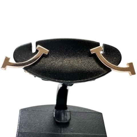 【TIFFANY&Co./ティファニー】 Tスマイル　ミニ ピアス K18PGピンクゴールド 18金 1.6g レディース【中古】【真子質店】【GD】【SIMa】